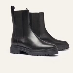 ba&sh Black Combat Boots